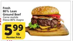 Vons Fresh 80% Lean Ground Beef offer