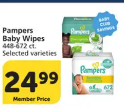 Vons Pampers Baby Wipes offer