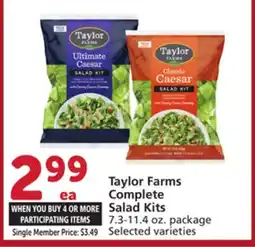 Vons Taylor Farms Complete Salad Kits offer