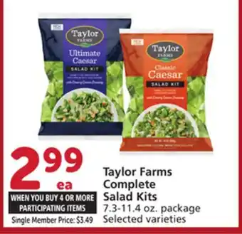Vons Taylor Farms Complete Salad Kits offer
