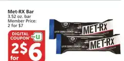 Vons Met-RX Bar offer