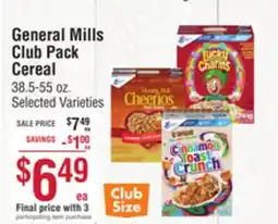 Smart & Final General Mills Club Pack Cereal offer