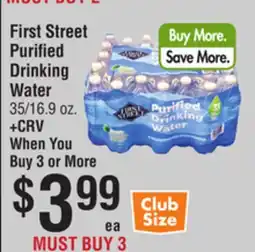 Smart & Final First Street Purified Drinking Water offer