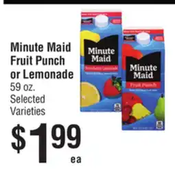 Smart & Final Minute Maid Fruit Punch or Lemonade offer