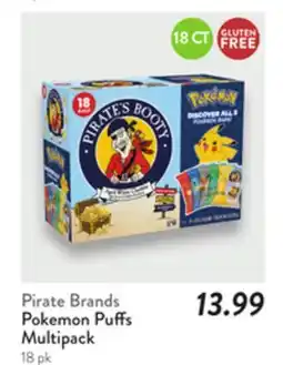 Fresh Thyme Pirate Brands Pokemon Puffs Multipack offer