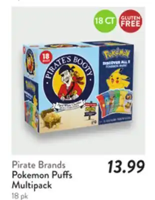 Fresh Thyme Pirate Brands Pokemon Puffs Multipack offer