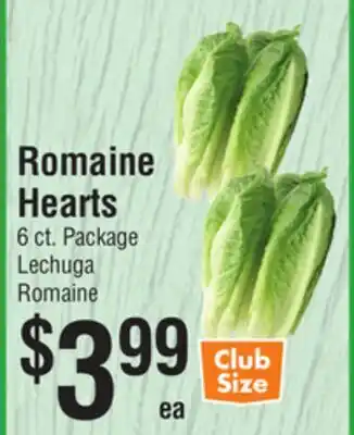 Smart & Final Romaine Hearts offer