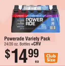 Smart & Final Powerade Variety Pack offer