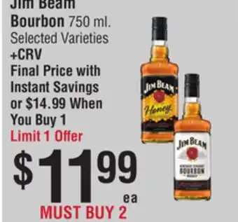 Smart & Final Jim Beam Bourbon offer