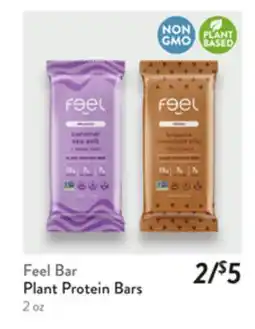 Fresh Thyme Feel Bar Plant Protein Bars offer