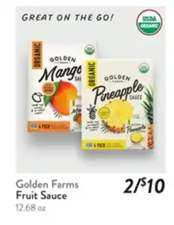 Fresh Thyme Golden Farms Fruit Sauce offer