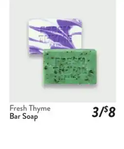 Fresh Thyme Fresh Thyme Bar Soap offer