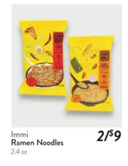 Fresh Thyme Immi Ramen Noodles offer