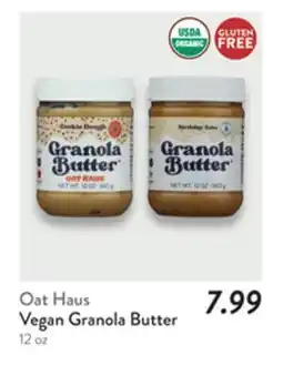 Fresh Thyme Oat Haus Vegan Granola Butter offer