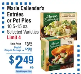 Smart & Final Marie Callender's Entrées or Pot Pies offer