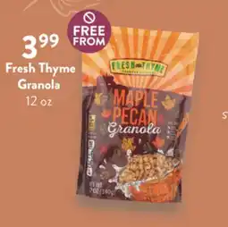 Fresh Thyme Fresh Thyme Granola offer