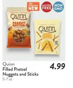 Fresh Thyme Quinn Filled Pretzel Nuggets and Sticks offer
