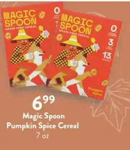Fresh Thyme Magic Spoon Pumpkin Spice Cereal offer