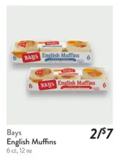 Fresh Thyme Bays English Muffins offer