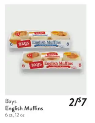 Fresh Thyme Bays English Muffins offer