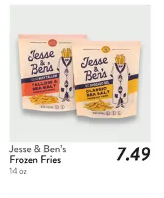 Fresh Thyme Jesse & Ben's Frozen Fries offer