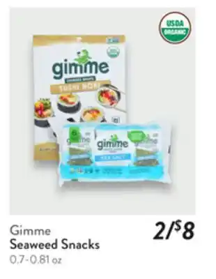 Fresh Thyme Gimme Seaweed Snacks offer