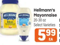 Tony’s Fresh Market Hellmann's Mayonnaise offer