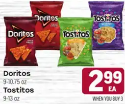 Tony’s Fresh Market Doritos 9-10.75oz, Tostitos 9-13oz offer
