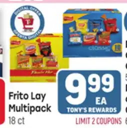 Tony’s Fresh Market Frito Lay Multipack offer