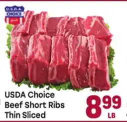 Tony’s Fresh Market USDA Choice Beef Short Ribs Thin Sliced offer