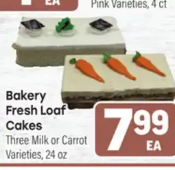 Tony’s Fresh Market Bakery Fresh Loaf Cakes offer