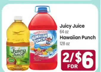 Tony’s Fresh Market Juicy Juice 64oz Hawaiian Punch 128oz offer
