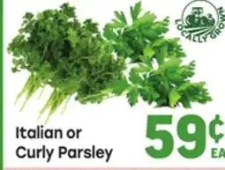 Tony’s Fresh Market Italian or Curly Parsley offer