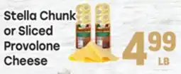 Tony’s Fresh Market Stella Chunk or Sliced Provolone Cheese offer