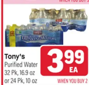 Tony’s Fresh Market Tony's Purified Water offer