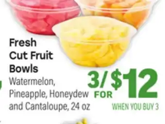 Tony’s Fresh Market Fruit Cut Fruit Bowls offer