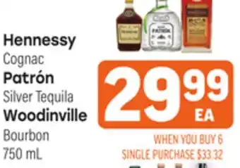 Tony’s Fresh Market Hennessy Cognac Patrón Silver Tequila Woodinville Bourbon offer