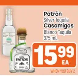 Tony’s Fresh Market Patrón Silver Tequila, Casamigos Blanco Tequila offer