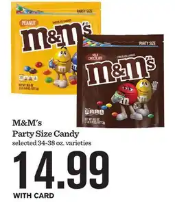 Mariano's M & M's Party Size Candy offer