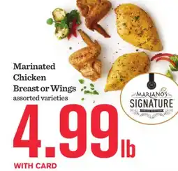 Mariano's Marinated Chicken Breast or Wings offer