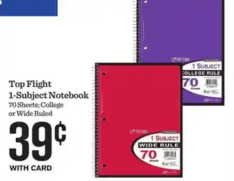 Mariano's Top Flight 1-Subject Notebook offer