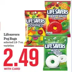 Mariano's Lifesavers Peg Bags offer
