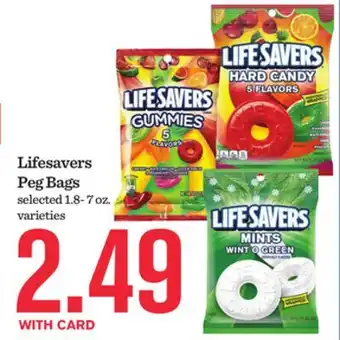 Mariano's Lifesavers Peg Bags offer