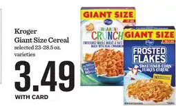 Mariano's Kroger Giant Size Cereal offer