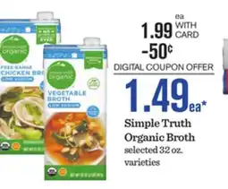 Mariano's Simple Truth Organic Broth offer