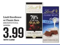 Mariano's Lindt Excellence or Classic Bars offer