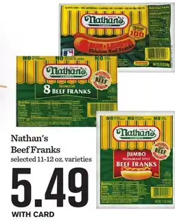 Mariano's Nathan's Beef Franks offer