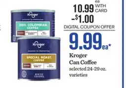 Mariano's Kroger Can Coffee offer