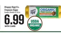Mariano's Happy Egg Co. Organic Eggs offer