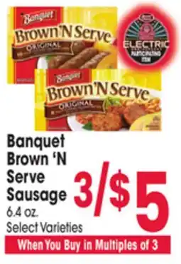 Jewel-Osco Banquet Brown'N Serve Sausage offer